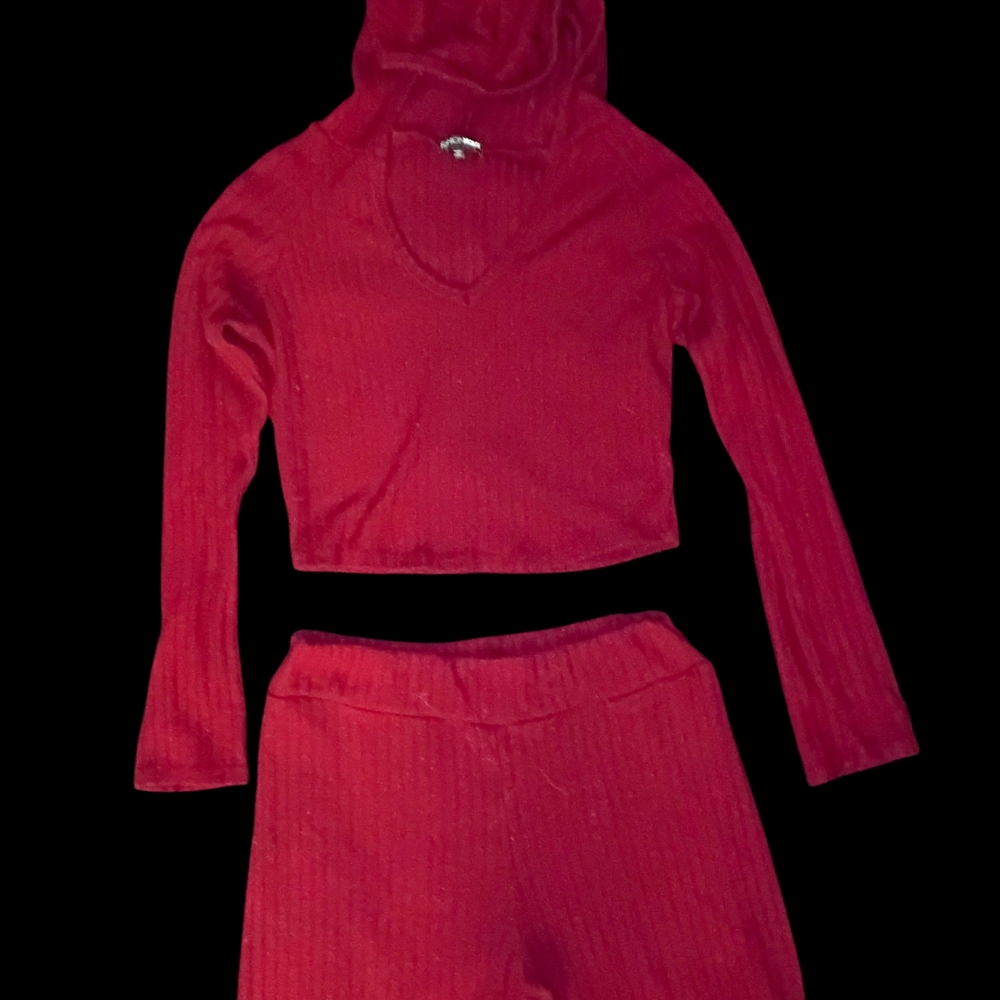 Fashion Nova Red Pajama Set